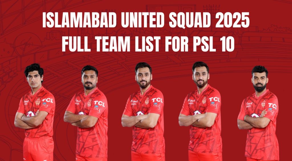 Islamabad United Squad 2025 PSL 10