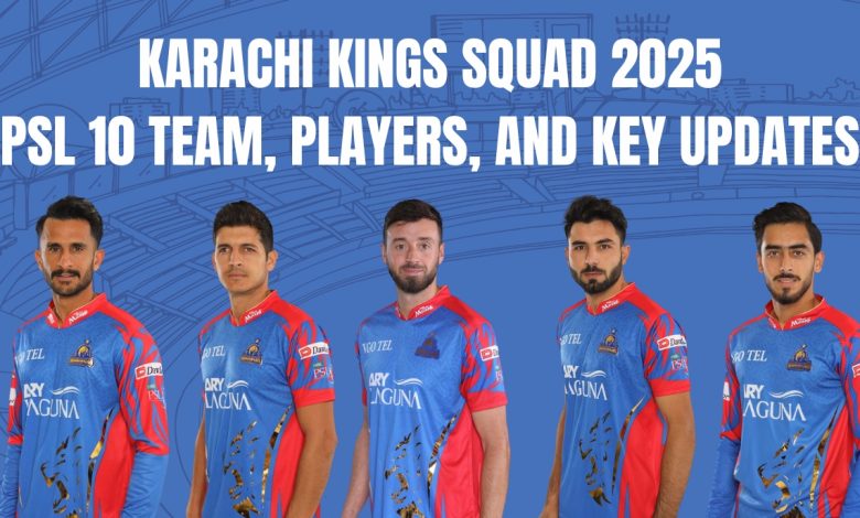 Karachi Kings Squad 2025 – PSL 10 Team, Players, and Key Updates a group of men wearing sports uniforms