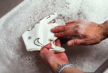 how to wash football gloves
