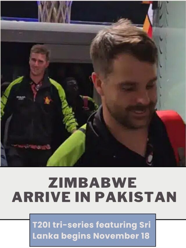 Zimbabwe Arrive in Pakistan for T20I Series