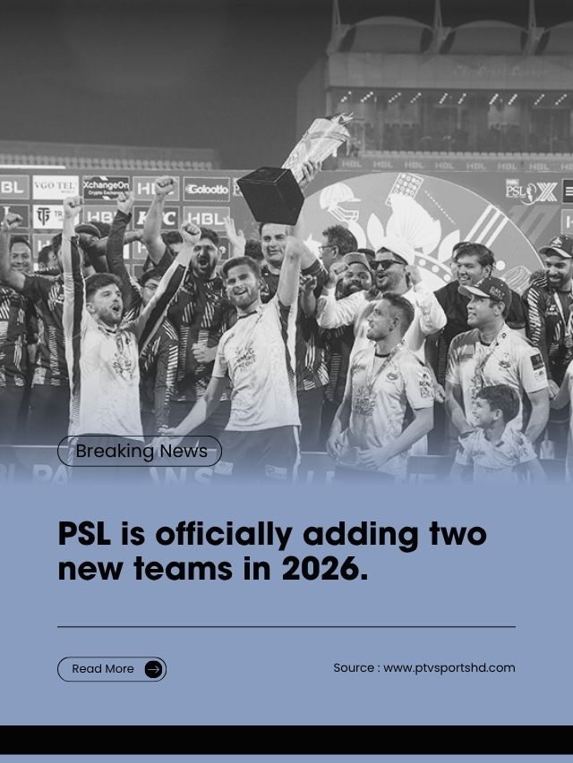 Six Cities Shortlisted for PSL 2026 Teams