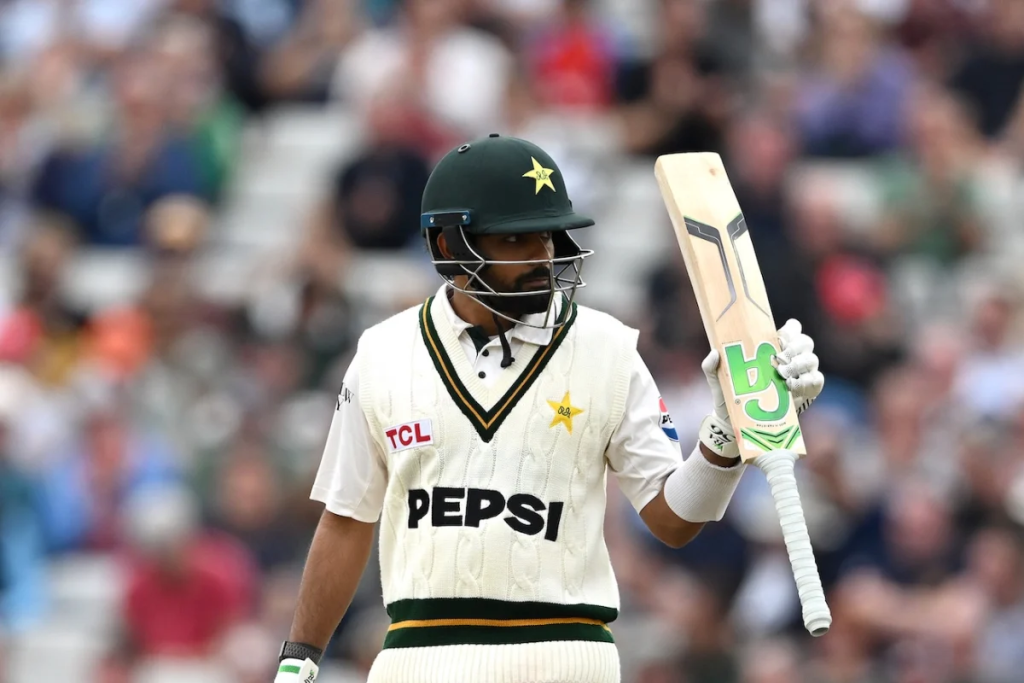 Babar Azam during a Pakistan cricket match