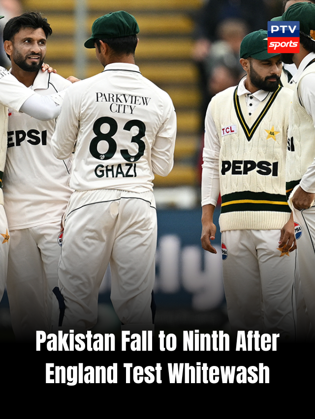 Pakistan Fall to Ninth After England Test Whitewash